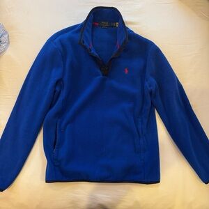 Ralph Lauren Blue Zip Up Sweater